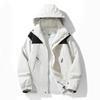 Мужская осенне-зимняя теплая спортивная куртка на флисовой подкладке, повседневная куртка с капюшоном, ветрозащитная водонепроницаемая мужская куртка, рабочая куртка с несколькими карманами