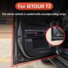 Для JETOUR T2 Уплотнительная лента Все двери Стойка B Задняя дверь Звукоизоляционная лента Шум от дверей Аксессуары для модернизации