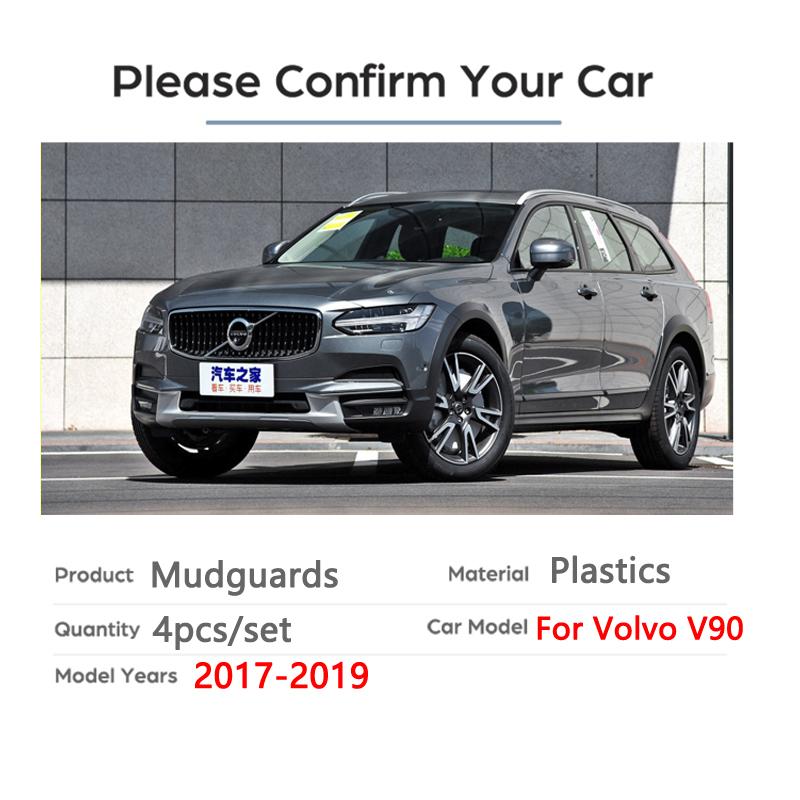 4 шт./компл., брызговики, крыло для Volvo V90 2017-автомобильные брызговики, брызговики V 90 2017 2018, автомобильные аксессуары