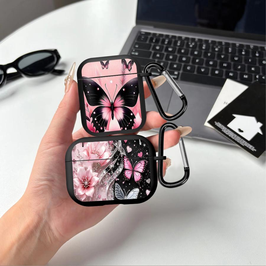 Butterfly And Flower Cool Earphone Cases Cover Case For Airpods Pro3 4 3 Pro2 1 Pro 2