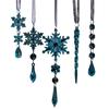 18Pieces Premium Acrylic Ice Christmas Ornamentation Crystal Snowflake Transparent Decors For Indoor Festival Display