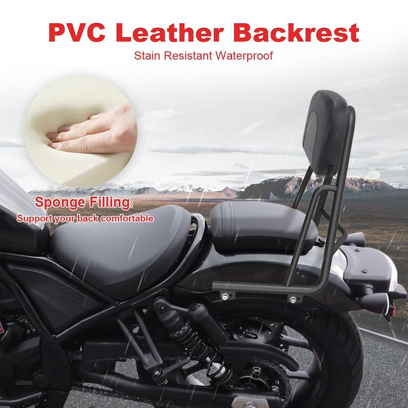 Motorcycle Rear Passenger Seat Back Rest Backrest Backrest Holder Sissy Bar Rebel1100 CMX1100 2021 2022 2023 2024 2025 For Honda