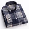 Large Thickened Brushed Cotton Plaid Oversized Casual Korean Shirt