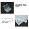 Fishing Bait Storage Box 48 Grid Design Transparent Compact Portable Wide Application Lure Organizer Fishing Hook Case
