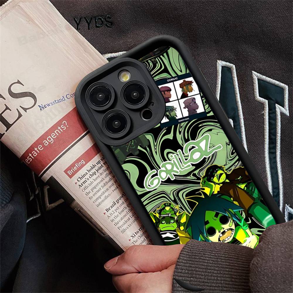 Art Pop Band G-gorillazS Music Phone Case For IPhone 17 16 15 14 13 12 11 Pro Max Mini Plus Soft TPU Back Cover