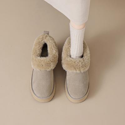 Августин женские зимние сапоги 2025 новая зимняя бархатная утолщенная снежная хлопковая обувь на платформе короткие сапоги обувь-буханка