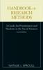 Книга Handbook of Research Methods : A Guide for Practitioners and Students In the Social Sciences