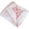 Детское одеяло из либерти и искусственного меха - Розовое - 75 x 100 см