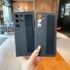Ремешок на запястье для S25 Ultra Чехол из углеродного волокна для Samsung Galaxy S25 S24 S23 Ultra Plus 5G Силиконовый ремешок Защитная крышка