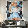 Sabrina Lavender Dream Wall Hanging Printed Fabric Blanket Decorative Tapestries for Bedroom Living Room Home Decor