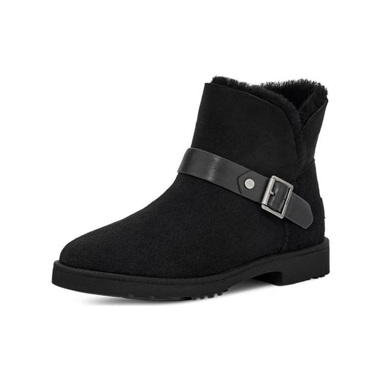 (WMNS) UGG Romely Short Buckle Boot 'Black' Women's 1132993-BLK