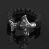 Нержавеющая сталь Nordic Viking Raven Thor's Hammer Зонтик Веревка Браслет Мужские ювелирные изделия 