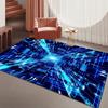 3D Сетка Оптическая Иллюзия Ковер Нескользящий Декор для Гостиной Коврик для Спальни Абстрактный Геометрический Ковер Техно Стиль Украшение Дома