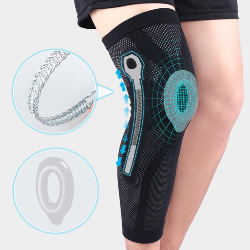 Professional Breathable Knee Protector Guard Padded Compression Sleeves Nylon Basketball Sports Knee Support