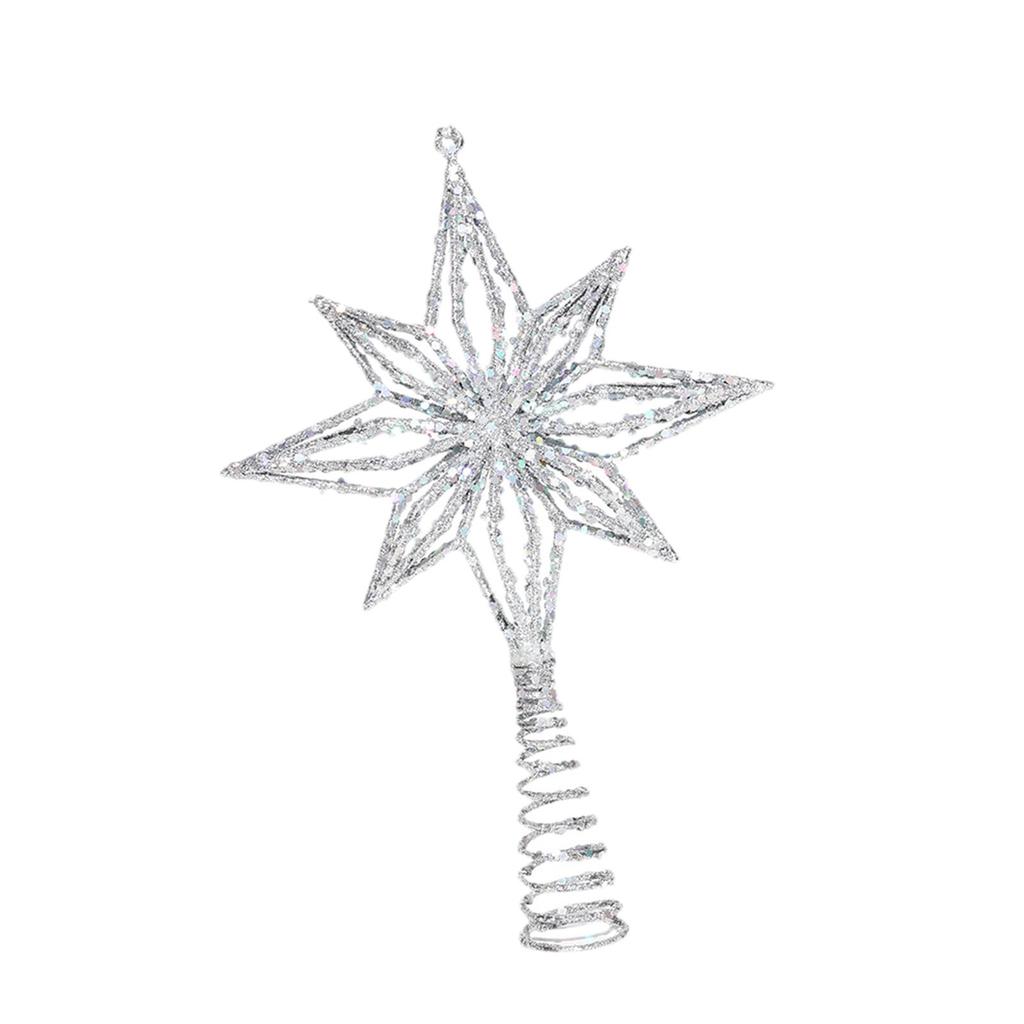 Звезда на верхушку Рождественской елки, Полое исполнение, Подарок, Украшение для Рождественской елки, Декоративная, Звездный орнамент