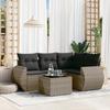 VidaXL Garden Lounge Set with Cushions 5 Pcs, Patio Sofas, Patio Furniture Set, Outdoor Furniture, Grey 3221319