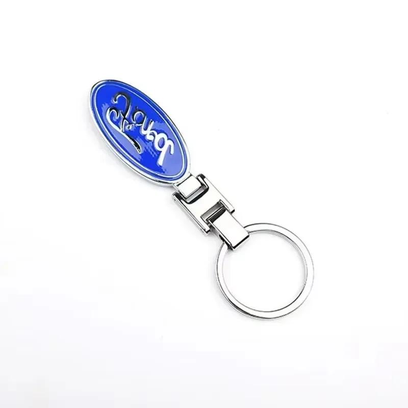 Car Sticker 2026 Ford New 2025 Hot Metal Car Key Ring Chain Auto Logo Keyring For Ford S MAX Ranger Focus Fiesta Mondeo Kuga Mus