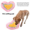 Interactive Snuffle Mat Pet Dog Lick Mat Slow Feeding Mental Stimulation Sniffing Mat Heart Rose Flower Shape Interactive Dog Puzzle