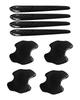 Car Door Handle Protector for Fiat 500 /500e /500e Open /500C / 500X / Panda / Dobro 3rd Generation / Dobro Maxi Anti-scratch 8 Pieces Black
