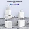 Быстрое зарядное устройство PD20W для iPhone 14/15 - Стандарты ЕС/США