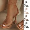 Women's Footwear Sandals In Spring and Summer with High Stiletto Heels and Cross Bandage Wedding Shoes