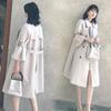 Windbreaker Women's Mid-length Style, Tall and Elegant Lady's Sweet and Loose Spring and Autumn New Coat