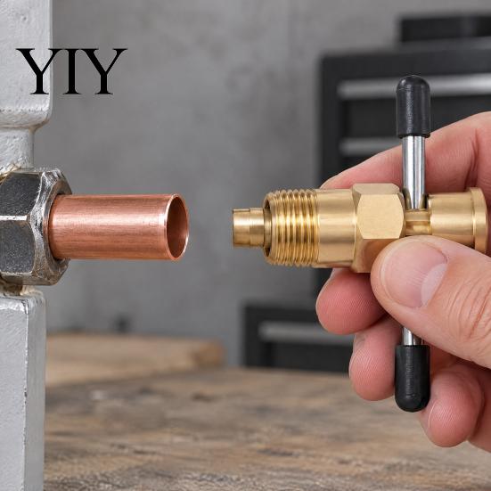 Compression Sleeve Removal Tool Olive Puller for 1/2 And 3/4 Inch Pipe, Durable Copper-plated Carbon Steel NPT Pipe Sleeve, Rust-Resistant Air