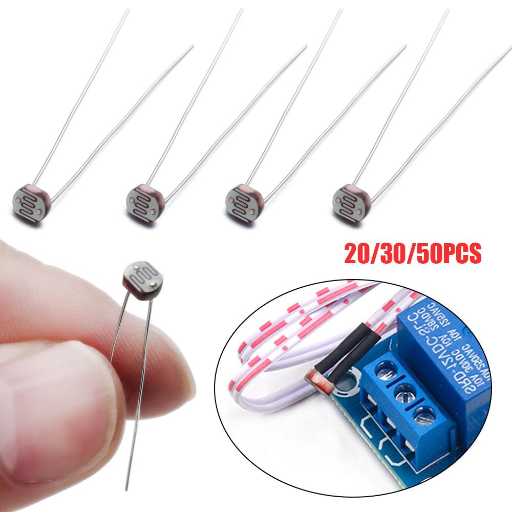20/30/50PCS Stable 5mm Resistance Photoresistor Light-Dependent Resistor Sensor GL5516