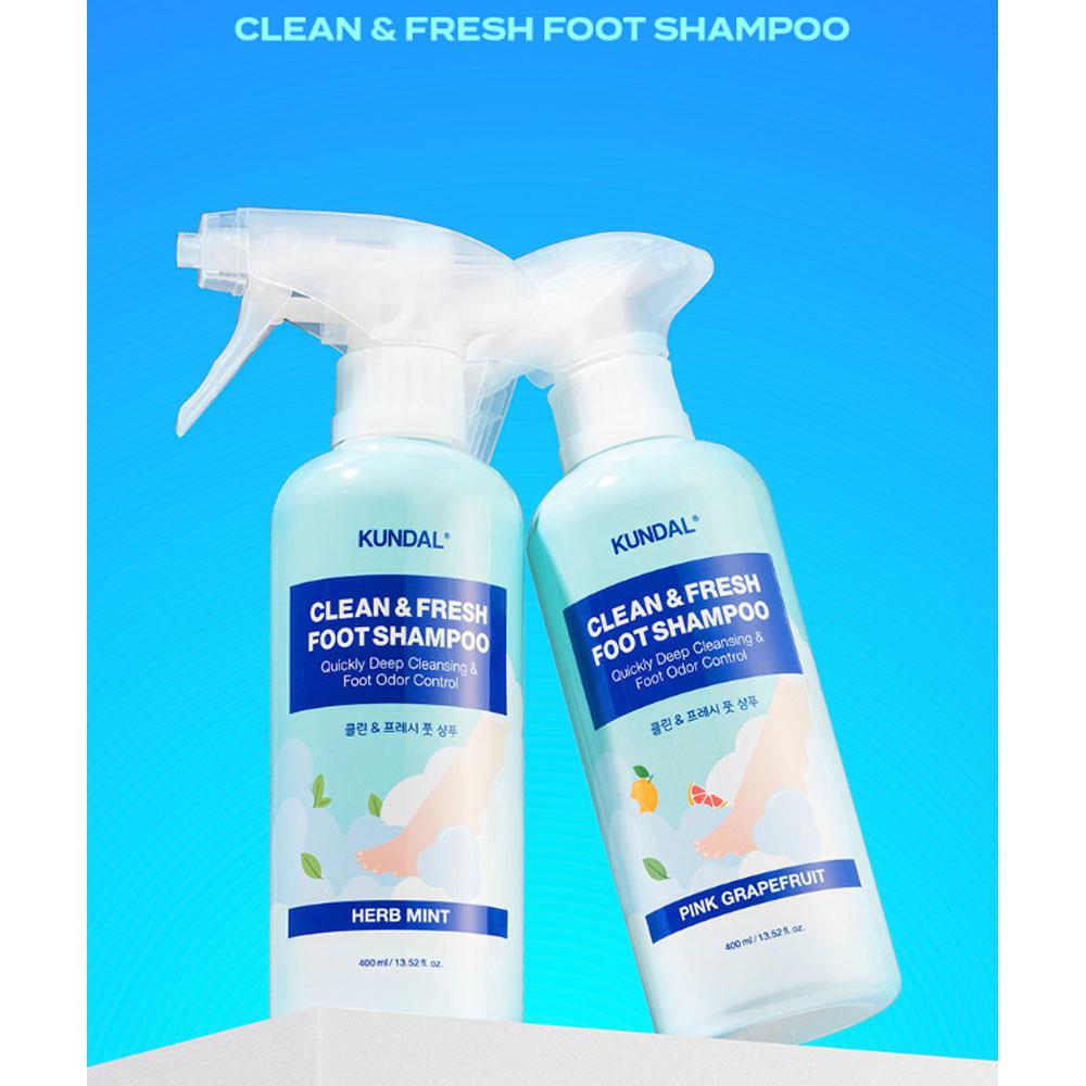 KUNDAL Шампунь для ног Clean & Fresh Розовый грейпфрут 400 мл