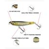 Outdoor Tackle Useful Minnow Lures Pencil Baits with Steel Ball Fish Hooks Winter Fishing