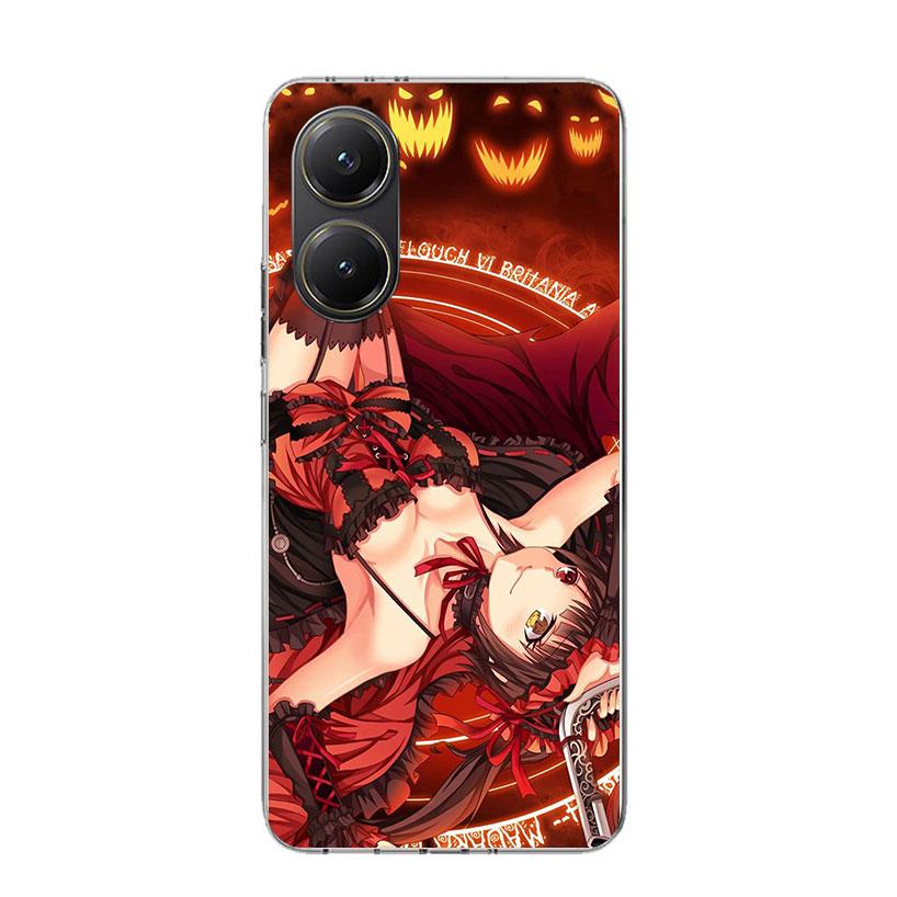 Чехол для телефона Date A Live Токисаки Куруми Для Xiaomi Poco X7 X6 X5 Pro F7 Ultra Redmi 15C 15 13 13C 12 12C 10 10A 10C 9 9A 9C 9T Co