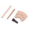 4/4 Full Size Violin Accessory Kit Chin Rest Chinrest Clamp Tailpiece 4 Tuning Pegs 4 Fine Tuners