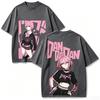 New Dandadan Anime T-Shirt with Big Character Print Front and Back, White, Short Sleeve, 2026