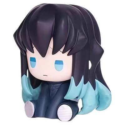 Genuine Action Figure Kimetsu No Yaiba Akaza Kochou Shinobu Genuine Action Figure Small Round Eyes Gacha Figure Model Toys