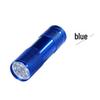 395nm 9-LED Purple UV Nail Curing Flashlight for Banknote Detection.