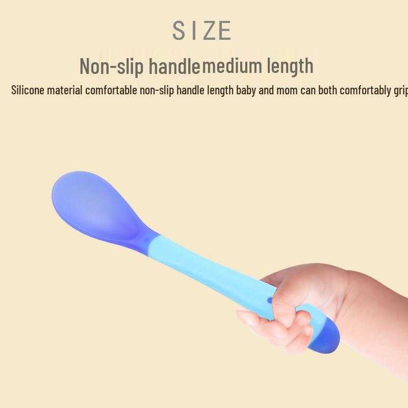 Ложка для лекарств для младенцев Xunyi, меняющая цвет в зависимости от температуры