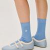 DEPOUND Mercerized Cotton Logo Socks - Blue