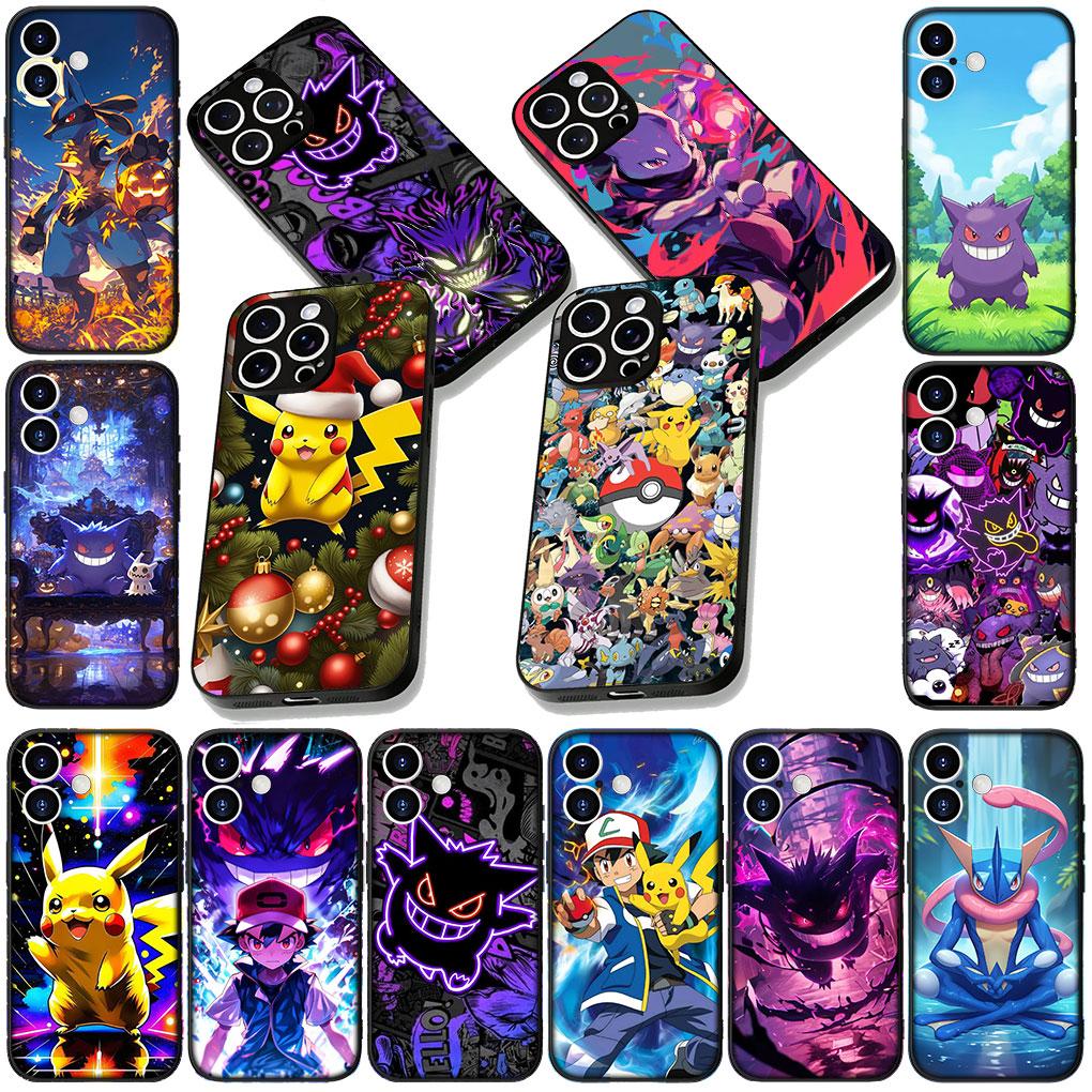 Soft Phone Cover for Xiaomi Poco C75 C65 C71 C85 X7 X6 X5 M6 M7 F7 F8 Ultra F6 Pro Case P-Pikachus P-Pokemons GO Gengar Casing