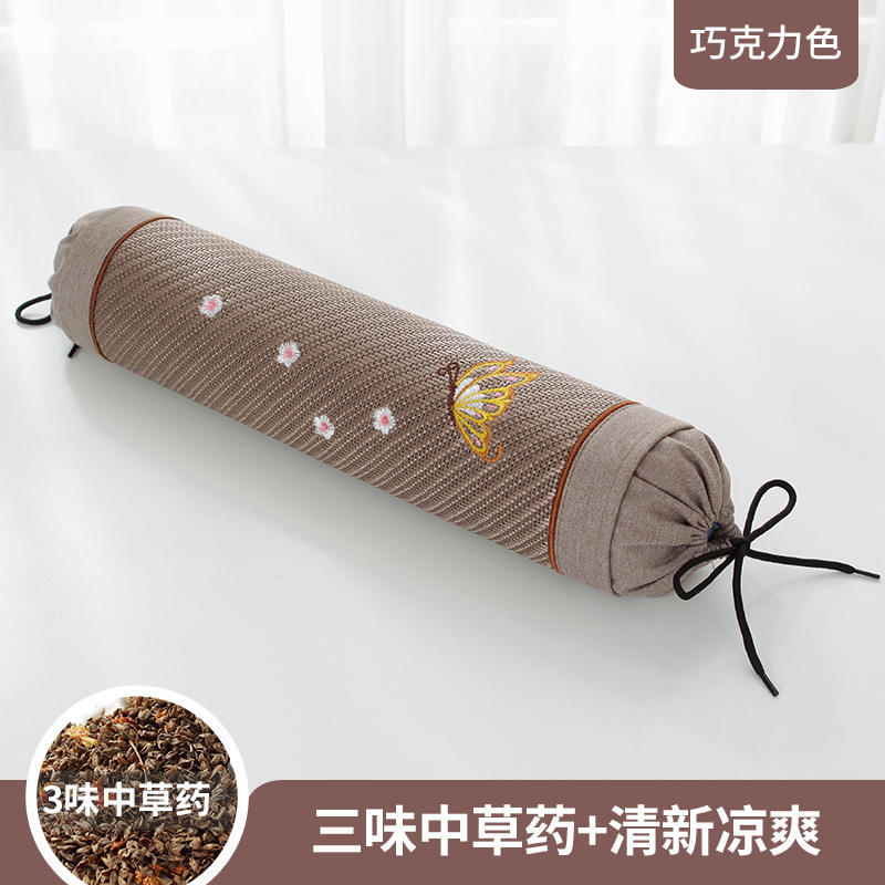 Подушка Argy Wormwood для поддержки шеи, улучшения сна, одноместная цилиндрическая подушка с наволочкой для сна