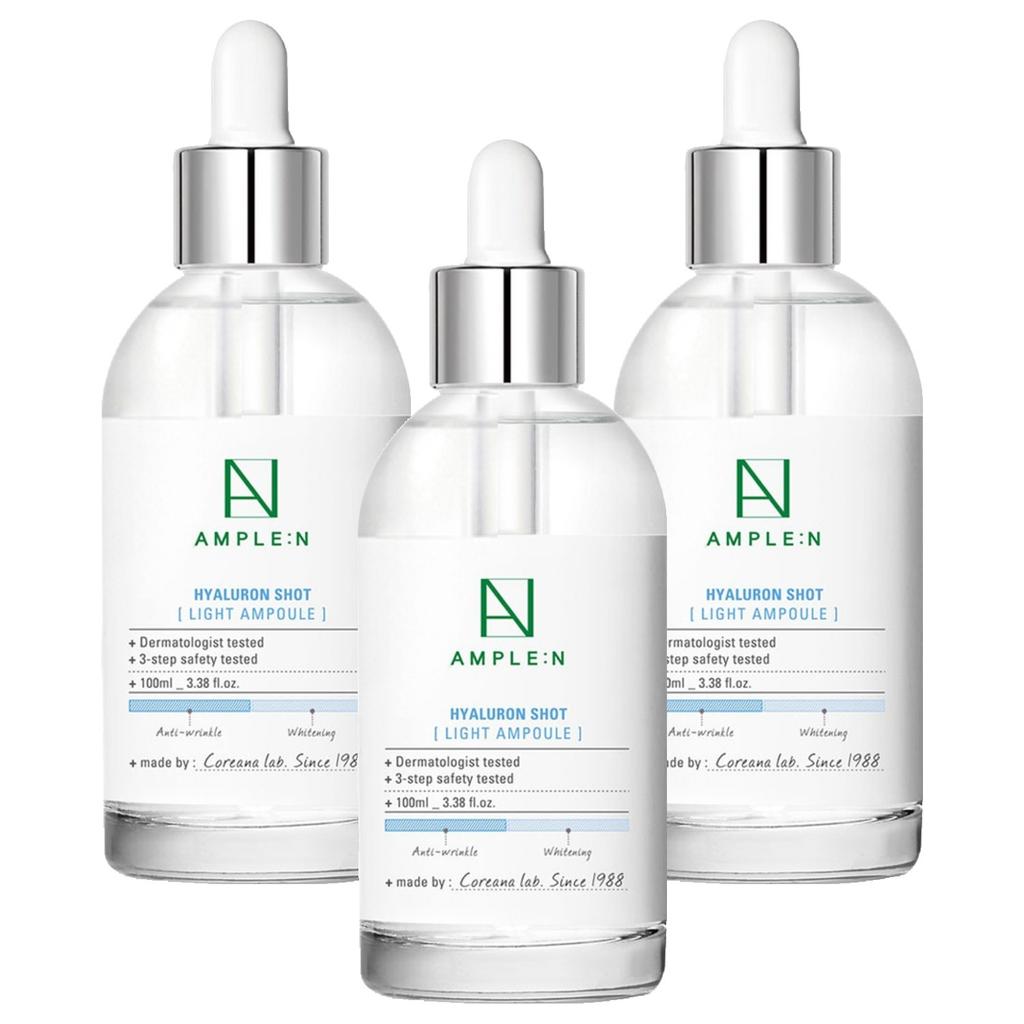 Обильный:N Hyaluron Shot Light Serum 100 мл Увлажняет жирную и комбинированную кожу и восстанавливает жизненную силу – Наполняющая, освежающая, антивозрастная ампула