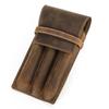 Handmade Pen Pencil Case Leather Desktop Organizer Retro Pen Pouch Holder  Stationary