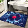 1Pc Music Records Printed circular carpet, home door mat, outdoor travel protection carpet A18