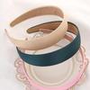 8 Colors Women Satin Alice Hair Band Wide HeadBand Fabric Hair Hoop