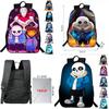 Детский рюкзак Undertale Sans 16 дюймов из прочного полиэстера с регулируемыми мягкими плечевыми ремнями