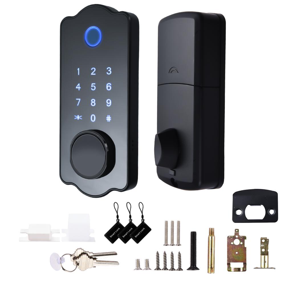 Умный дверной замок без ключа, водонепроницаемый автоматический замок, 5 в 1, приложение TTlock, IC-карта, 150 кодов, электронные