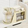1pc Large Capacity Rotating Pen Holder, Pen Bucket Box Office Desk Stationery, 360 Degree Multi-functional, Storage Box Desktop