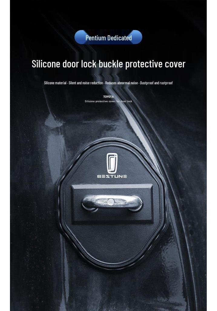 Силиконовая защитная накладка на дверь автомобиля Bestune T55/B70/T99NAT: Пылезащитный, Ударопоглощающий, Антикоррозийный Бампер.