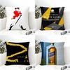 Классический бренд виски J-Johnnie Walker 1 Наволочка Хлопок Лен Ткань Квадратная Наволочка на молнии Домашний Декоративный Гостиная