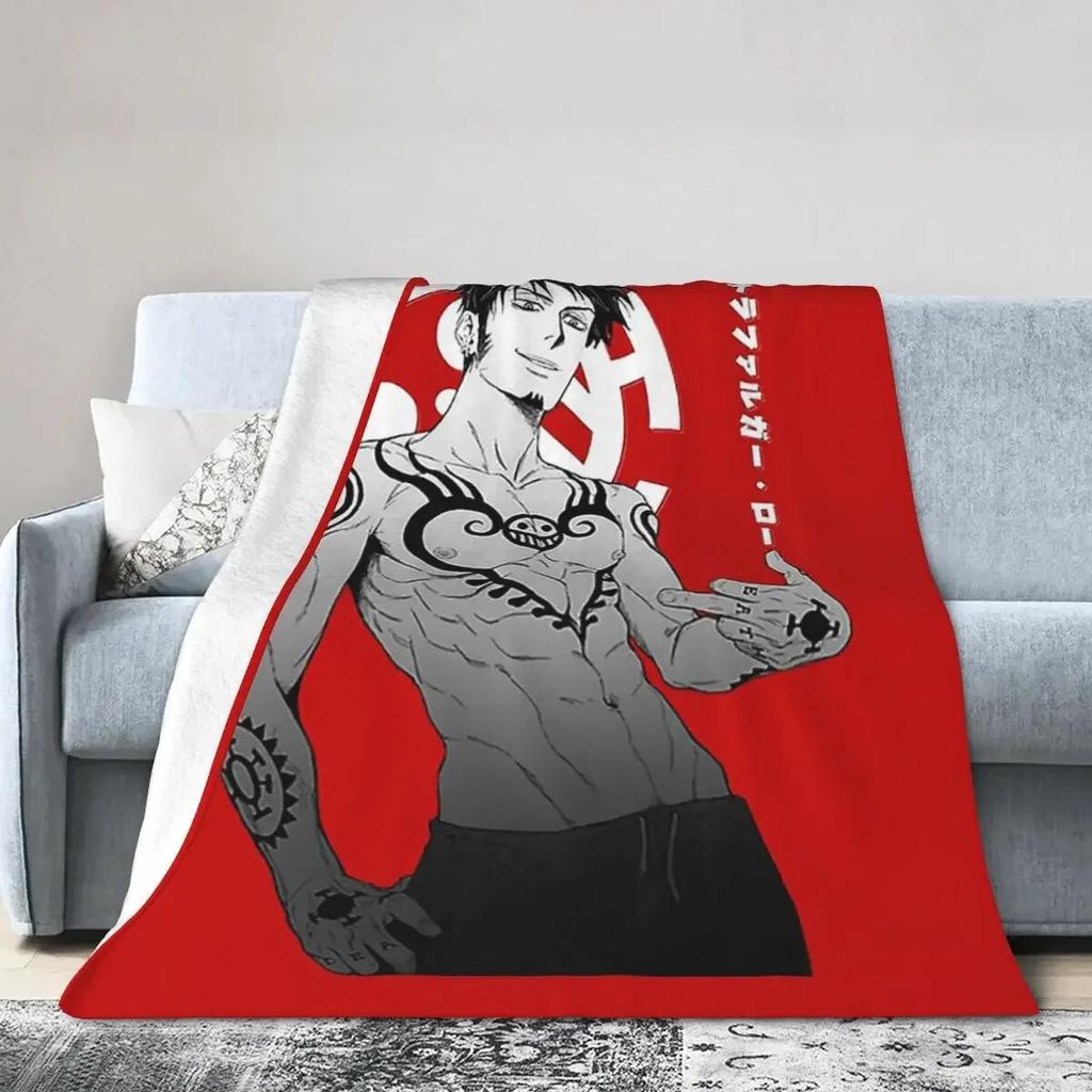 Одеяло Trafalgar Law, мягкое теплое фланелевое одеяло, плюшевое одеяло для кровати, гостиной, пикника, путешествия, домашнего дивана