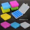 Coloful Battery Case 4 AA AA Battery Holder Storage High Quality Battery Box  18350 Battery Holder
